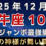 【牡牛座♉️】※超緊急※１２月の年末ジャンボ最強購入日はこの日です｜金運の障害を取り除く神様が舞い降りています。【12星座占い】【2025年運勢】