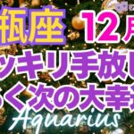 ♒水瓶座12月運勢🌈✨全てを手にして大幸運へ！与えられるのは本当に大切なもの💐✨️