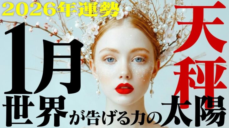 【てんびん座2026年1月前半】遂にあなたの時代が来る！古い考えを一掃し、新しい価値観で世界を再構築する【癒しの眠れる占い】