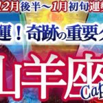 山羊座 12月後半~1月初旬【金運大上昇！おめでとう新しい私】自分の軸を取り戻す　やぎ座　2026年１月　タロットリーディング　  capricorn　November
