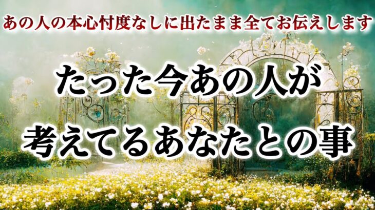 【🌈超神展開出ました😳✨予祝🥂】たった今あの人が考えてるあなたとの事🌷