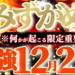 水瓶座さんへ12月後半この日が凄い👑【断然！答えが出てる😳お金さんからの最終テストに合格】✡️キャラ別鑑定付き✡️　