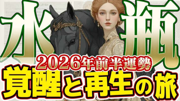 【みずがめ座2026年前半】完全な「風の時代」へ！冥王星がもたらす覚醒と再生の半年間【癒しの眠れる占い】