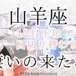 【山羊座♑︎】12月下旬 年末 大逆転の気配　
