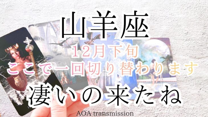 【山羊座♑︎】12月下旬 年末 大逆転の気配　