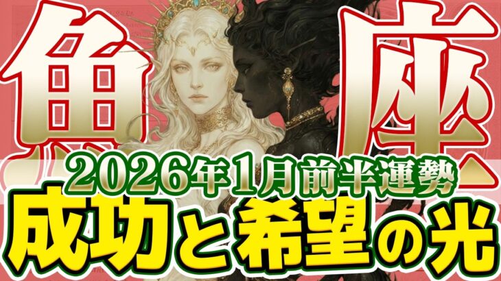 【うお座2026年1月前半】魂のデトックス。他人の言葉に傷つくのはもう終わり。自分の幸せだけに集中して【癒しの眠れる占い】
