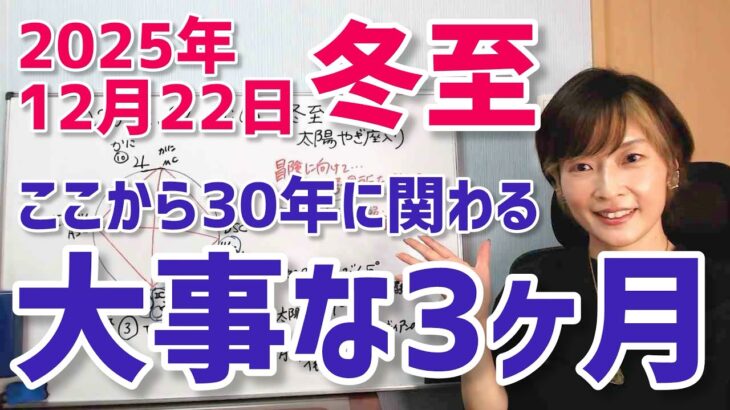 【2025年12月22日冬至】太陽山羊座入り。居場所を作る3ヶ月【ホロスコープ・西洋占星術】