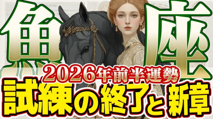 【うお座2026年前半】ついに試練終了！土星と海王星が去り、あなたが手にする「真の自由」【癒しの眠れる占い】