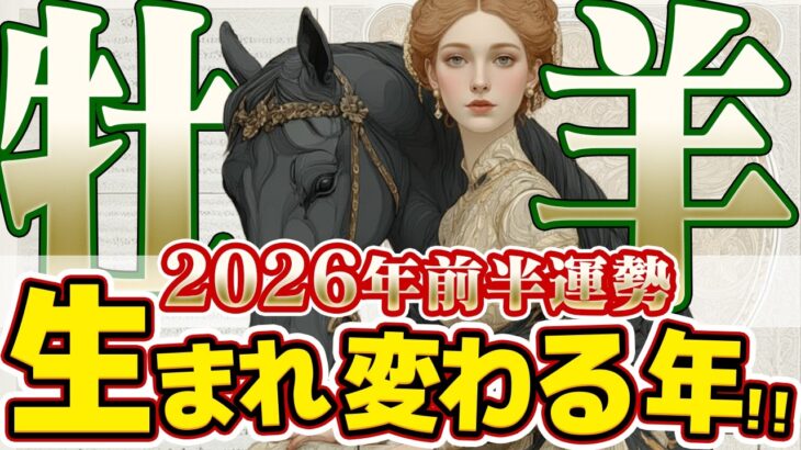 【おひつじ座2026年前半】2026年前半あなたは人生の主人公になる！土星と海王星がもたらす「本当の覚醒」【癒しの眠れる占い】
