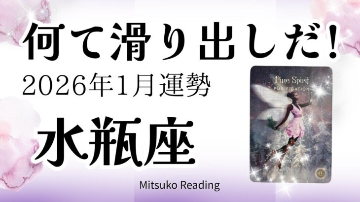 水瓶座1月は期待して！滑り出しがよい、驚くほどに。理想を形にするなら今です！2026年1月運勢仕事恋愛人間関係【癒しのタロット個人鑑定級】