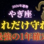 【2026年運勢】2025年、誰にも頼れなかった山羊座へ。2026年、全てが報われます