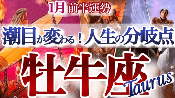 牡牛座 1月前半【素晴らしい人生へ！今こそ軌道修正】一年のプランを練る時　おうし座運勢　　2026年１月タロットリーディング　Taurus　January