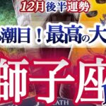 獅子座 12月後半【超いい流れ来てる！望みが叶う奇跡運気突入】　しし座　2025年１２月運勢　タロットリーディング　Leo　December　December