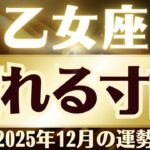 【乙女座】2025年12月「おとめ座の運勢」壊れる寸前