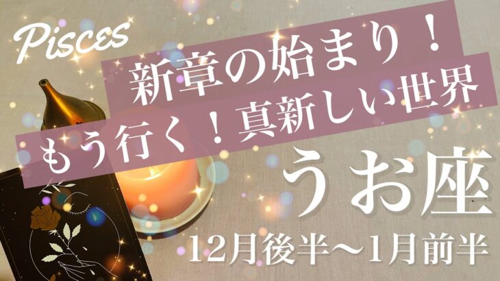 うお座♓️2025年12月後半〜2026年1月前半🌝 遂に出発の日！扉を開ける、勇気と前進、見える世界は新天地