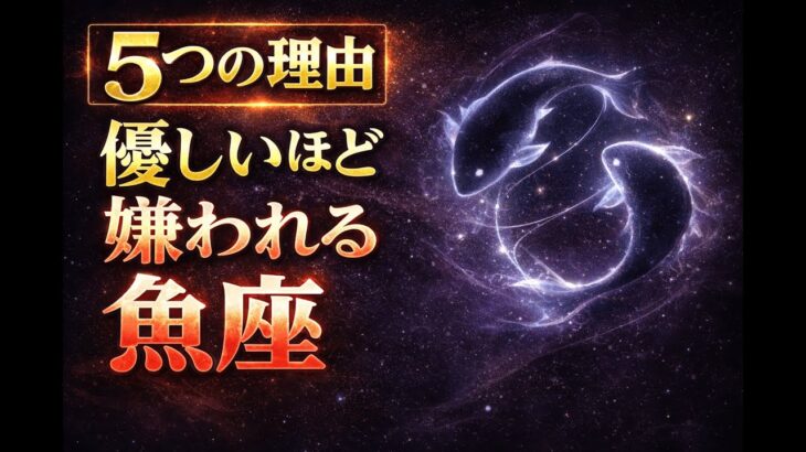 【5つの理由】優しいほど嫌われる魚座｜なぜ距離を置かれてしまうのか