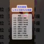 熟年離婚しちゃうかもな星座　#星座占い  #血液型占い