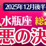 【総合運】水瓶座：2025年12月後半みずがめ座は「最悪の決断」