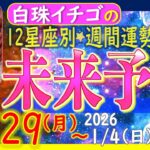 ★忖度なし★2025年12月29日〜2026年1月4日の星座別☆週間未来予報★運気を上げるアドバイスつき★