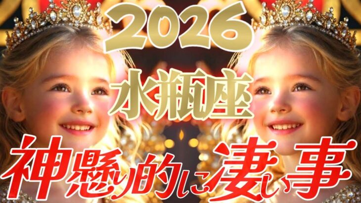 【2026】嘘でしょ！？水瓶座さんのガチで神懸り的に凄い事👑『本当に私の事？思わず疑ってしまう想定外な展開』♾️タロット占い♾️