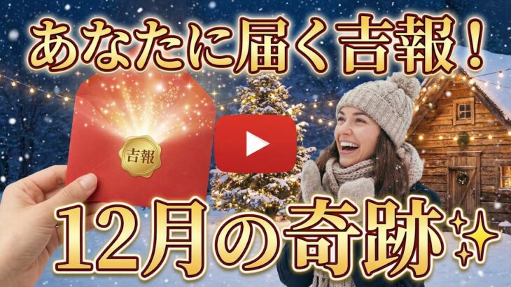 【今年中です❗️】あなたに届く吉報💌✨個人鑑定級タロット占い🔮⚡️