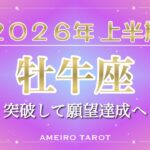 2026年上半期🪐牡牛座【突破して願望成就の上半期✨プライベートの流れが美しい‼️】