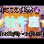 牡牛座♉️さん⭐️12月22日(月)〜12月31日(水)🔮嬉しいお知らせが届きそう‼️幸せな展開に🌈