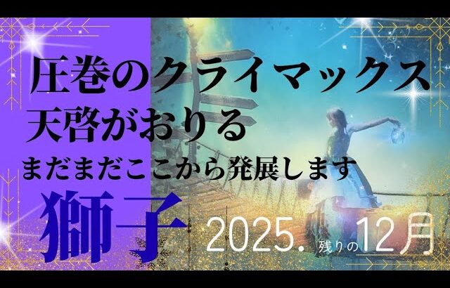 【2025.12月🎁】獅子座さんの運勢♌️圧巻のクライマックス。天啓が降りる⚡まだまだここから発展します!!