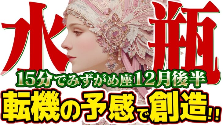 【15分でわかる！みずがめ座12月後半】頑張りすぎないで！ 自分を癒すことが、今一番の仕事【癒しの眠れる占い】