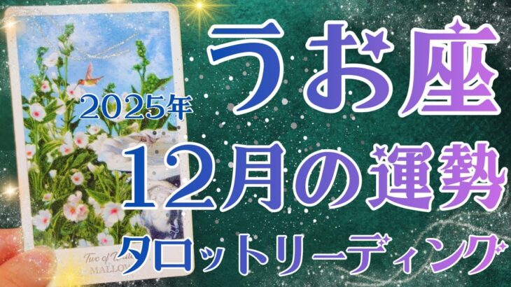 うお座さん♓️2025年12月の運勢タロットリーディング✨