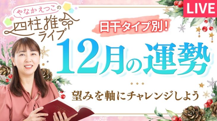 【四柱推命】2025年12月の運勢｜日干別の運気と開運のヒント♪【戊子】【占い】
