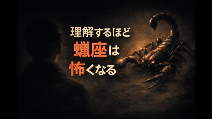 理解するほど蠍座が怖くなる本当の理由