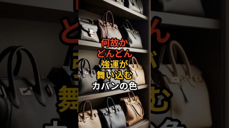 何故か強運が舞い込むカバンの色3選　#shorts #風水 #金運 #金運アップ