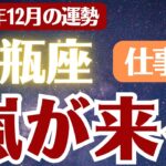 【水瓶座】2025年12月 みずがめ座の運勢 仕事運「嵐が来る」