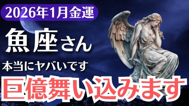 【魚座】2026年1月、うお座｜金運が爆発！99％が見逃す巨億のチャンスとは？