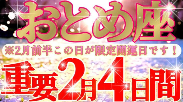 乙女座さん見て！貰えるものは貰っちゃいましょう！シッカリと😲✨【2月前半運勢】♾️タロット占い♾️