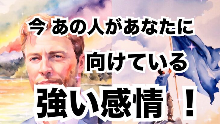 【激白🔥】あの人があなたに向ける強い感情です。個人鑑定級に当たる占い｜恋愛タロット｜ルノルマン｜オラクルカード細密リーディング