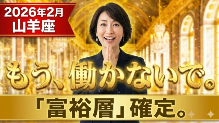 【閲覧注意】山羊座、2026年2月に起きます。神様が用意した「ご褒美」が想像を絶する額でした…【12星座】