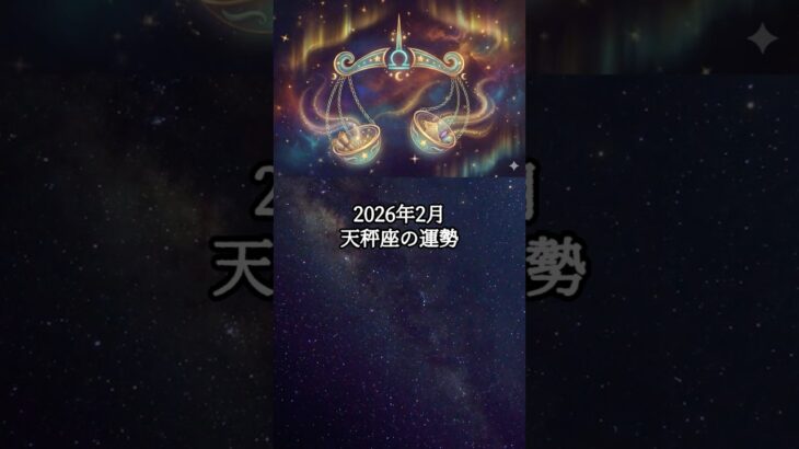 2026年2月 天秤座の運勢 #てんびん座 #天秤座 #運勢 #占い #占い師  #星占い #星座占い #星座 #12星座