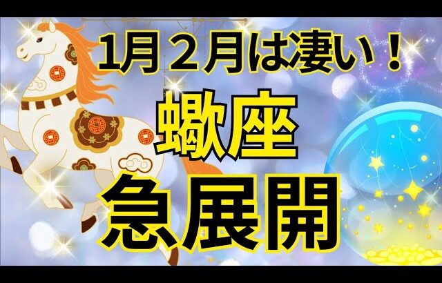 【蠍座】1月2月運勢は見逃し厳禁‼️急激に現実化すること🍀🌈💕