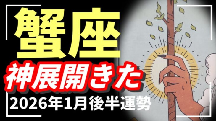※蟹座なら絶対みてください‼️何これ！？運命的な大変化が訪れます。2026年 1月運勢 【タロット個人鑑定級リーディング 】