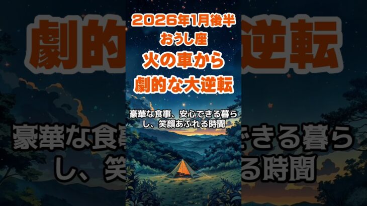 2026年1月後半♉️おうし座運勢｜火の車から大逆転 富豪の美酒に酔う復活の兆し #牡牛座 #おうし座 #牡牛座の運勢