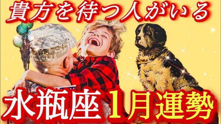 ♒️水瓶座♒️2026年1月の運勢🍀涙が溢れました😢♾️和解♾️🕊️✨