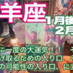 牡羊座♈️１月後半〜２月前半＊36年に一度の大運気！！　それを受け取るための入り口、それは無限の可能性の入り口、に立つ時＊魂のリーディング