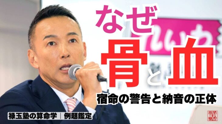 【山本太郎氏】なぜ「骨と血」の病だったのか⁉️算命学が解き明かす❗2025年「納音」の正体❗