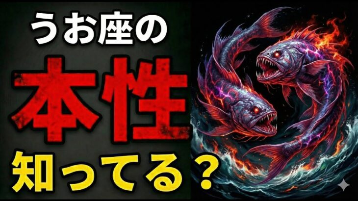 【9割が知らない】実は怖いうお座の裏の顔。なぜ魚座が一番恐れられるのか？