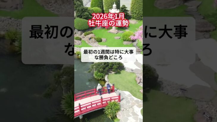 2026年1月牡牛座の運勢