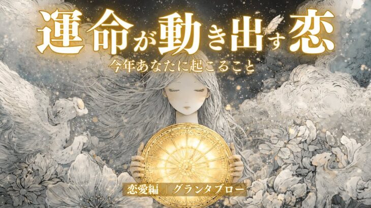 【運命が動き出す🌙】止まっていた関係に変化が…🔮今年あなたに起こること✨グランタブローで深掘りリーディング