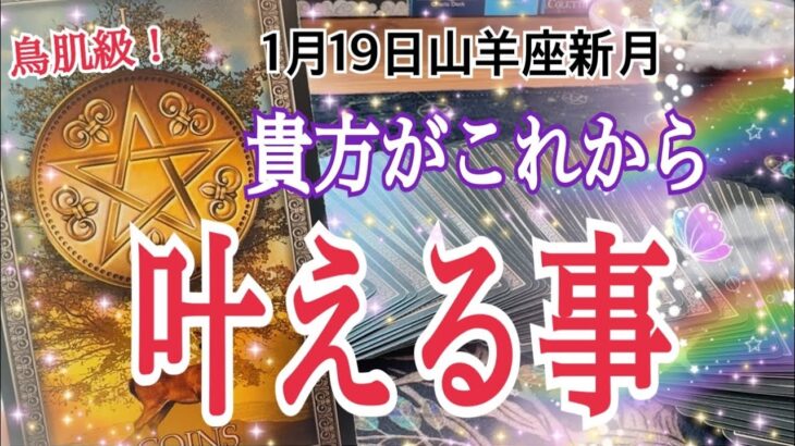 【緊急⁉️】1月19日山羊座新月から貴方が現実的に叶える事🌿✨個人鑑定級タロット占い🔮⚡️