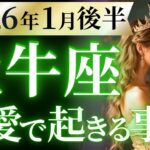 【牡牛座1月後半の恋愛運💗】こりゃ。。。スゲ～❗️全おうし座さん絶対に見てほしい😍運勢をガチで深堀り✨マユコの恋愛タロット占い🔮